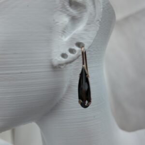 Duman Renkli Zirkon  Gümüş Küpe