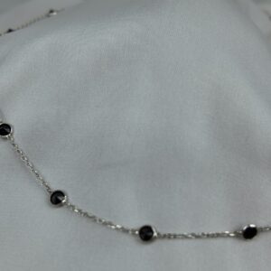 Siyah Akik Damla Kolye