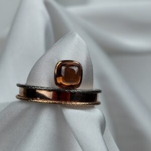 Gümüş Gold Rose Yüzük