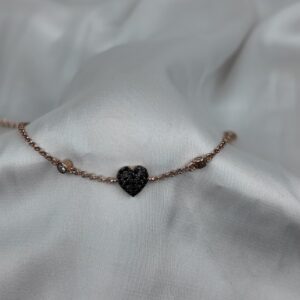 Kalp Temalı Gümüş Bileklik