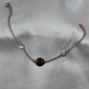 Safir Simli Daire Temalı Zarif Bileklik